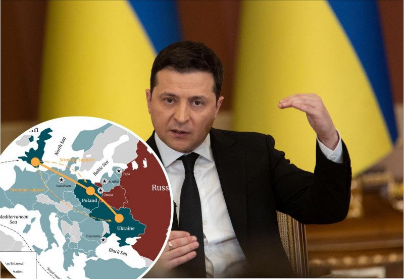 Зеленский заявил о новом формате сотрудничества Украины с Британией и Польшей