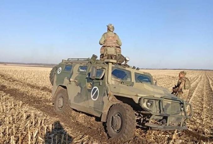 Разбитая колонна оккупантов