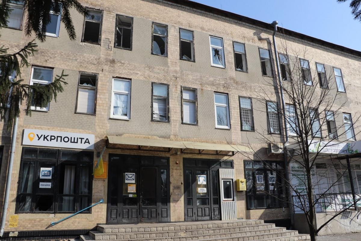 Последствия обстрела города Дергачи