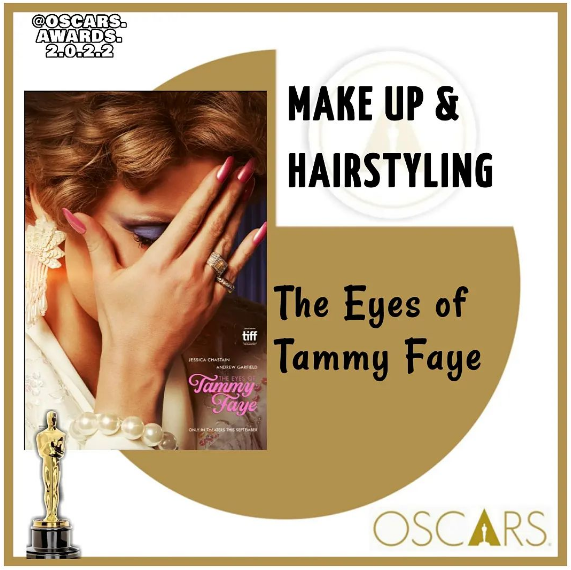 Найкращий грим та зачіски: Очі Таммі Фей - Лінда Даудс, Стефані Інгрем, Джастін Релі Найкращий грим та зачіски: Очі Таммі Фей - Лінда Даудс, Стефані Інгрем, Джастін Релі