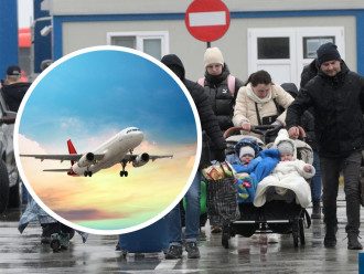 беженцы, украина, европа, самолет