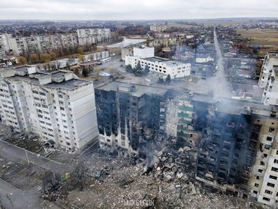 Бородянка, обстрел украинских городов, разрушенное здание, разрушенный жилой дом