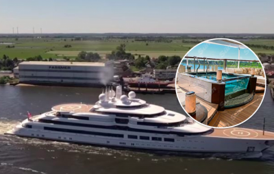 Золоті тримачі в туалеті і басейн з танцполом: як виглядає яхта Путіна за 75 млрд