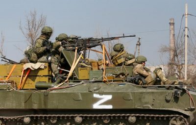 Российские военные в Мариуполе 24.02.2022