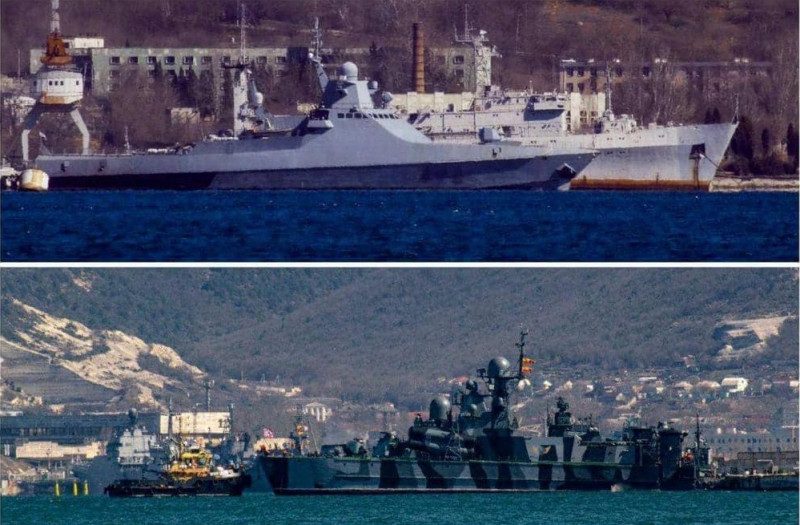 РФ закрашивает на кораблях названия и бортовые номера, чтобы совершать провокации и обвинить Украину