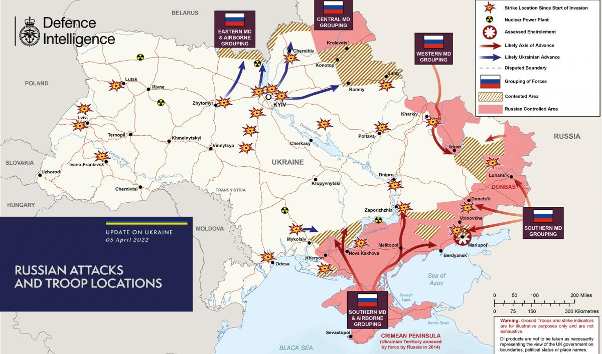Атаки орків і контрудари ЗСУ: у розвідці Британії показали карту бойових дій
