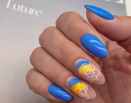 Патриотический маникюр 2022 Патриотический маникюр 2022
