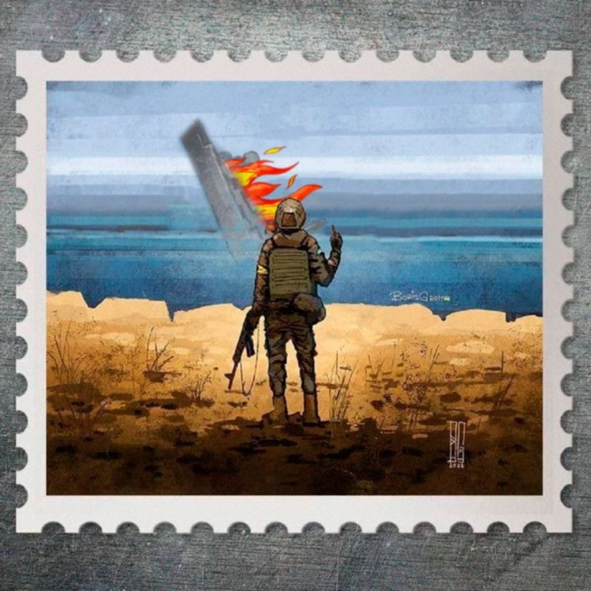 Соцсети отреагировали мемами на уничтоженный российский крейсер