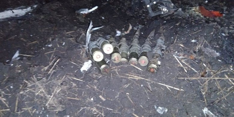 Сбитый вертолет Ка-52