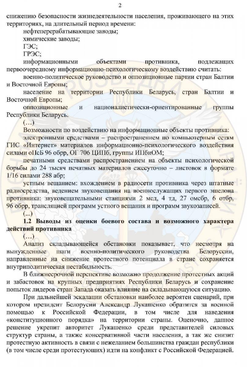 Армія Росії планувала військове вторгнення в Білорусь – документи