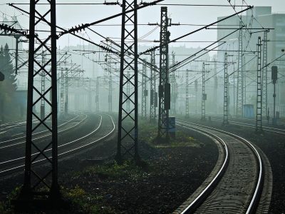 железная дорога, рельсы 