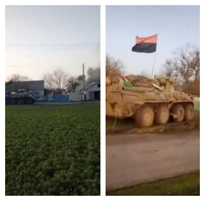 Окупанти кинули свій БТР і втекли, коли дізналися, що проти них воює Правий сектор