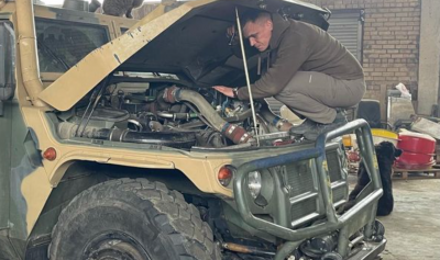 Українські військові захопили ГАЗ Тигр із німецькими деталями