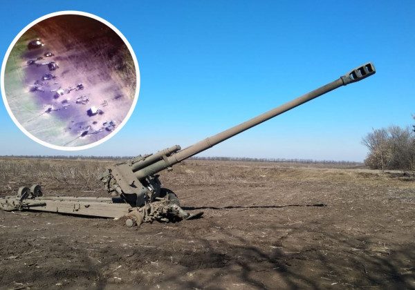 Передали "гарячий привіт" з неба: ЗСУ знищили батарею російських гаубиць Мста-Б