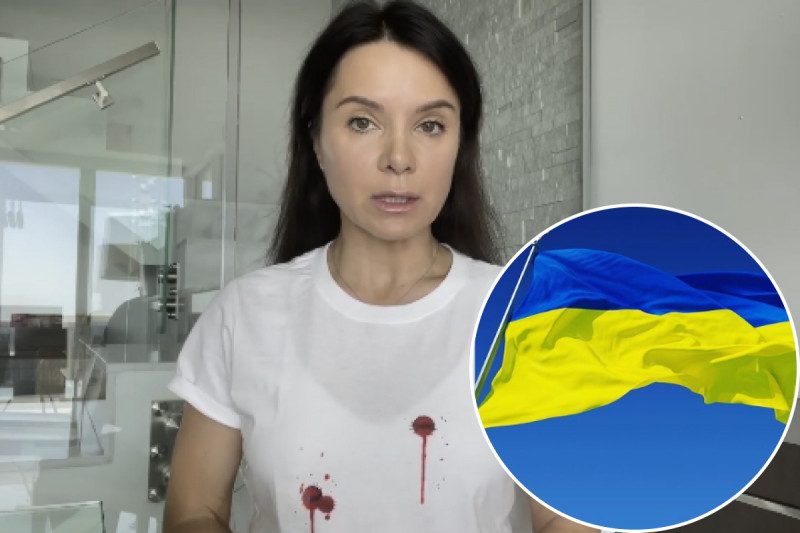 Кума Ані Лорак у закривавленому одязі попросила світових лідерів про важке озброєння для ЗСУ
