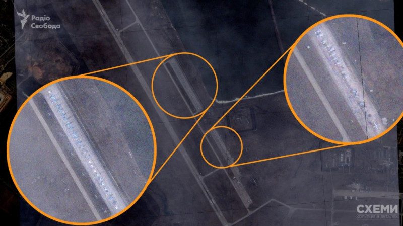 РФ перебросила десятки военных самолетов на аэродром у границы Украины