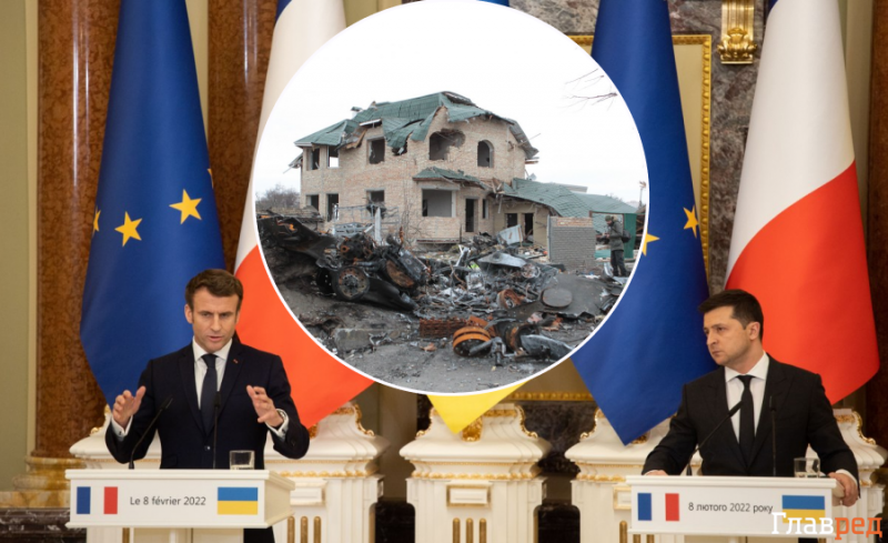 "Эти два народа – братья": Макрон отказался называть "геноцидом" зверства России в Украине