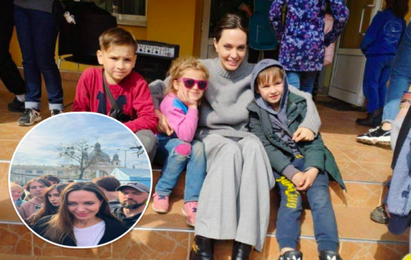 Анджеліну Джолі у Львові терміново повели в укриття: актриса бігла під виття сирен