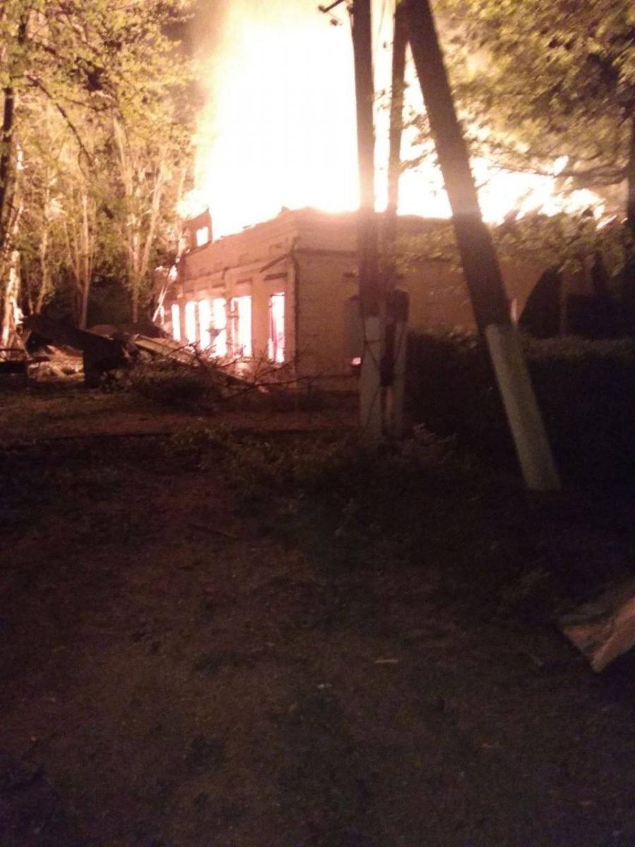 Музей Сковороди після ракетного удару Музей Сковороди після ракетного удару