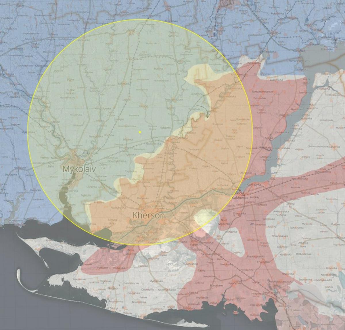 Радіус дії MLRS Радіус дії MLRS