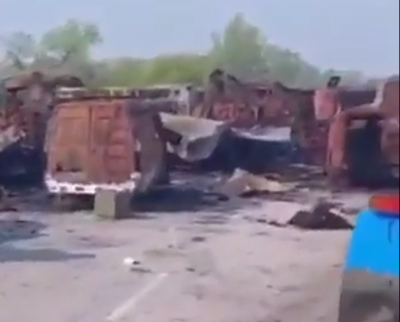 Рвались в Харьков, но попали на ВСУ: колонну оккупантов РФ разгромили, а технику утащили на тракторе