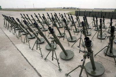 Бійці ЗСУ точним ударом спалили Російські міномети: видовищне відео