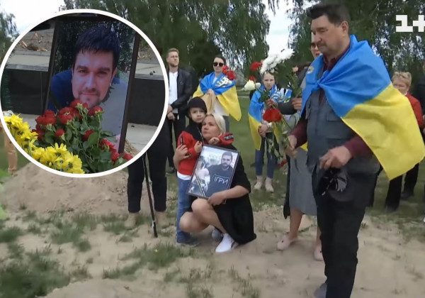 Воював без обох ніг на протезах: в Бучі лише на 80-й день попрощалися з першим загиблим захисником