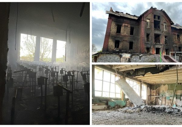 Запах згарища, пусті цегляні коробки: Гайдай показав моторошні фото шкіл у день останнього дзвінка