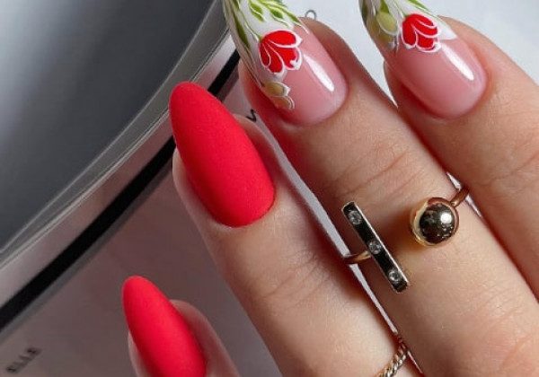 Гарний червоний манікюр 2022 Гарний червоний манікюр 2022
