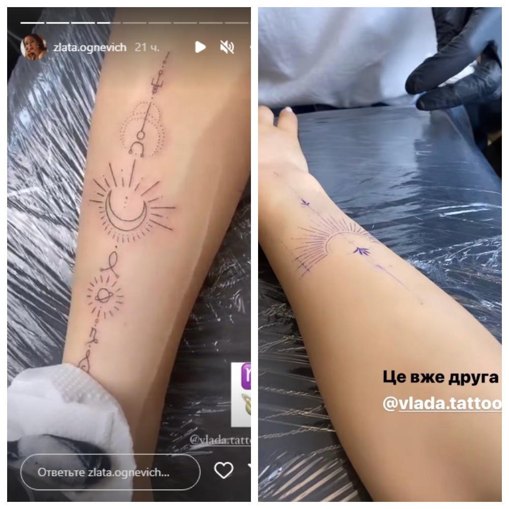 Злата Огневич показала свои первые татуировки - значение защитных знаков