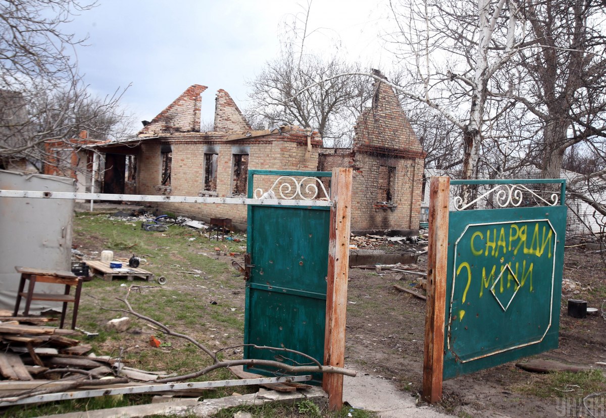Село Андріївка в Бучанському районі на Київщині після російської окупації Село Андріївка в Бучанському районі на Київщині після російської окупації