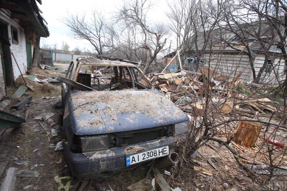 Село Андріївка в Бучанському районі на Київщині після російської окупації Село Андріївка в Бучанському районі на Київщині після російської окупації