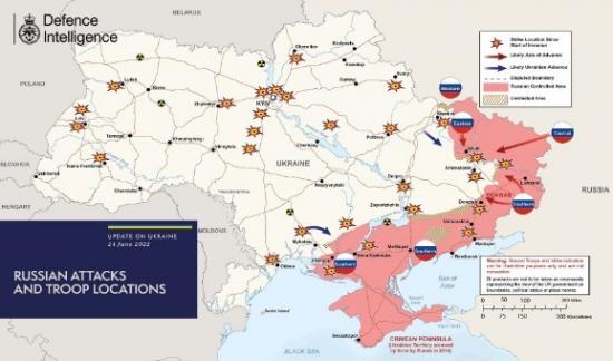 Британская разведка обновила карту боев в Украине: что поменялось