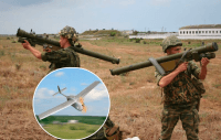 У Сєвєродонецьку нацгвардієць єдиним пострілом з Ігли збив російський безпілотник Орлан-10