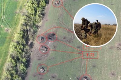 Артилеристи розбили російську колону: 5 танків і 2 БМП згоріли вщент