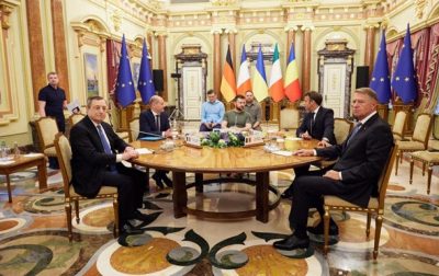 Зеленський Макрон Драгі Шольц Зеленський Макрон Драгі Шольц
