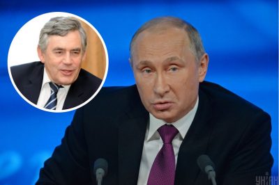 владимр путин, гордон браун