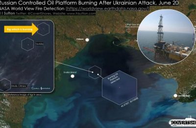 ВСУ нанесли удар по вышкам Бойко: карта NASA зафиксировала пожар на объекте атаки