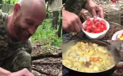 Завтрак под обстрелы и взрывы: бойцы ВСУ показали полевую кухню на передовой