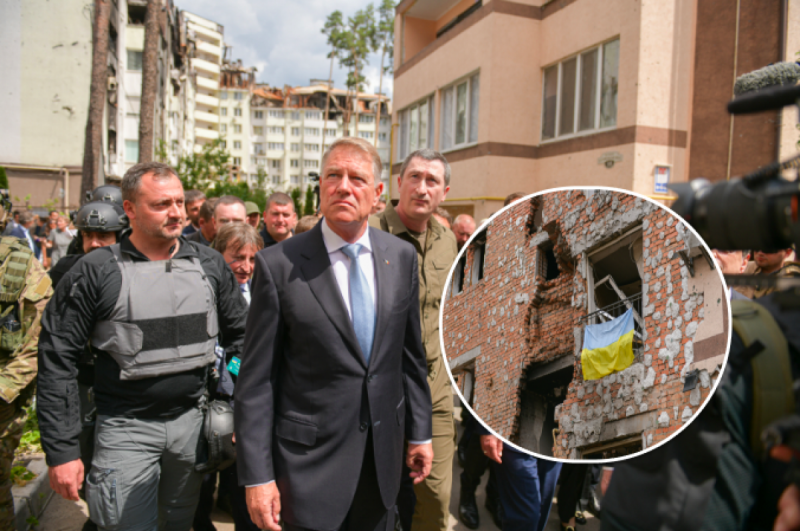 "Всі російські злочинці повинні понести відповідальність": президент Румунії після візиту в Ірпінь