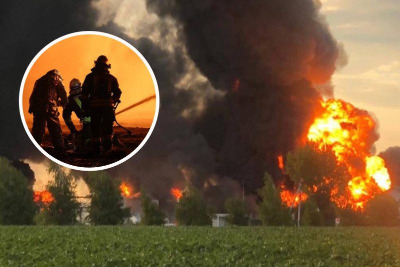 Ракетная атака на Днепропетровщине: взорвался резервуар с топливом, есть погибший и пострадавшие