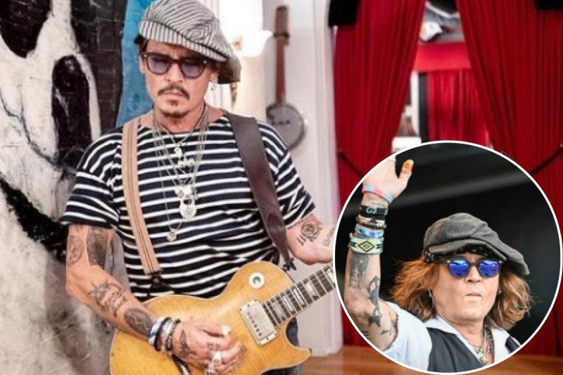 59-летнего Джонни Деппа не узнали во время концерта - актер сильно изменился