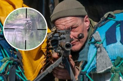 украинские военные, снайпер