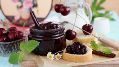 джем, варенье из вишни,  джем, варенье из вишни,