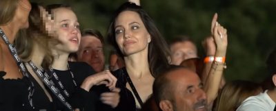 Джоли затусила с дочерью на концерте Maneskin