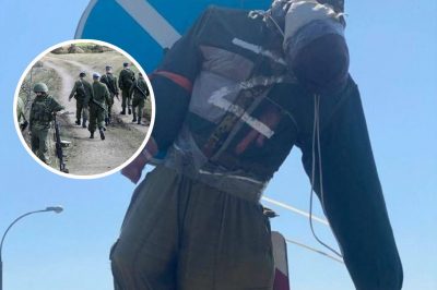 Чучело российского военного, российские солдаты