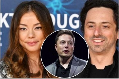 Ілон Маск і Сергій Брін з дружиною