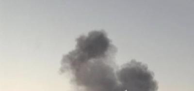 Над Николаевом поднимается черный дым  Над Николаевом поднимается черный дым