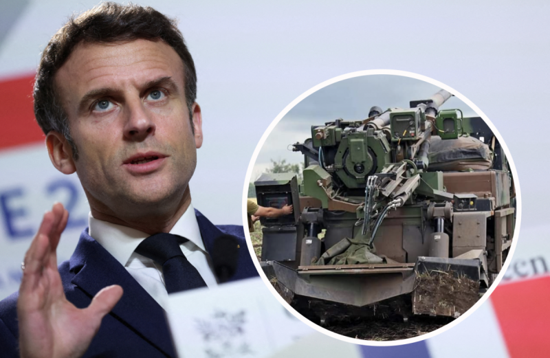 "Франция будет рядом": Макрон заявил о новой поставке гаубиц Caesar в Украину