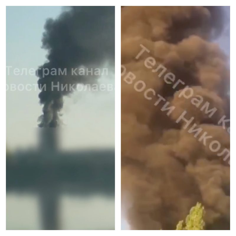 Потужні вибухи у Миколаєві: після ударів ракет спалахнула пожежа, над містом - клуби чорного диму
